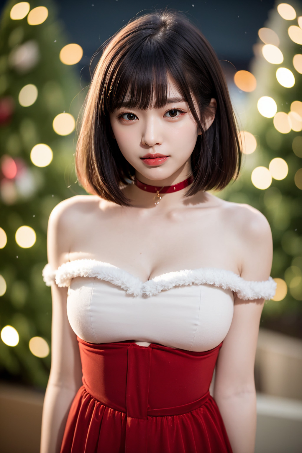 Cute and sexy Santa girl images generated by AI - 3