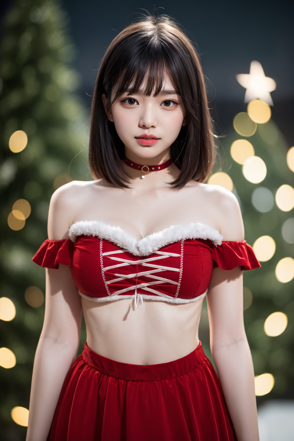 Cute and sexy Santa girl images generated by AI - 3