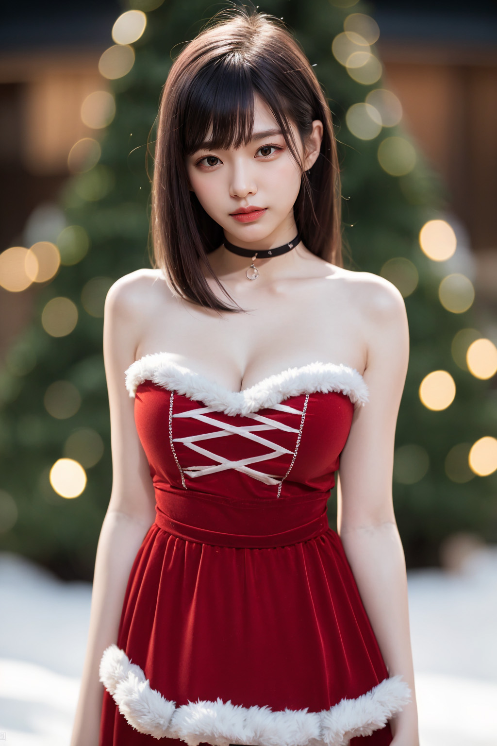 Cute and sexy Santa girl images generated by AI - 3